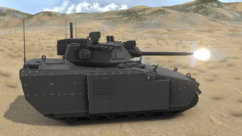 BAE Systems is teaming with Elbit Systems of America, Curtiss-Wright Corporation, and QinetiQ Limited on its design for the U.S. Army’s Optionally Manned Fighting Vehicle (OMFV). (Credit: BAE Systems)