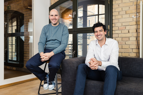 Fabian Spielberger (CEO and Founder Pepper.com) and Gerhard Trautmann (CEO and Co-founder Global Savings Group) are about to join forces. (Photo: Business Wire)