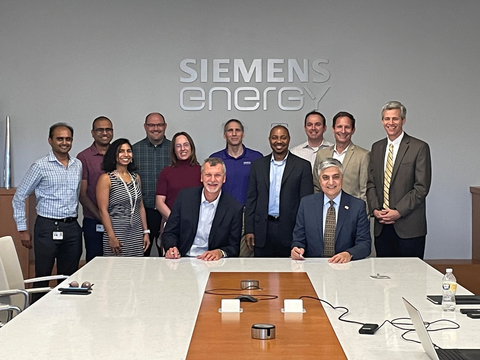 Rich Voorberg, president, Siemens Energy North America and Chaouki T. Abdallah, executive vice president for Research at Georgia Tech sign a Master Research Agreement to focus on energy technology development. (Photo: Business Wire)