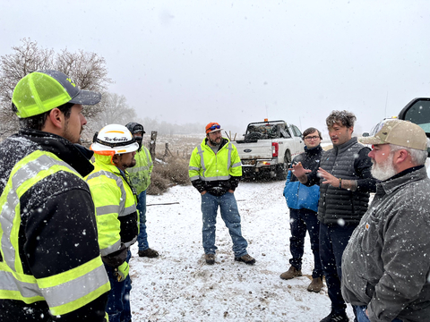 original Stefan Soloviev lays out his vision for the future of the San Luis & Rio Grande Railroad to its upper-level personnel, in his first meeting with them, at La Veta Pass, Colorado, on the day the Bankruptcy Judge approved his purchase of the line. La Veta Pass, at an elevation of nearly 10,000 feet, is the highest railroad point in North America. (Photo: Business Wire)