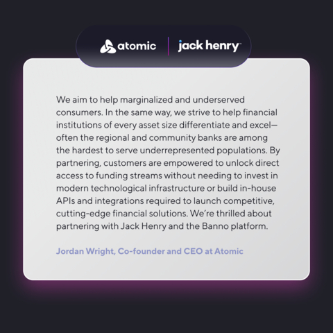 The collaboration aims to empower financial institutions of every asset size to easily access modern technological infrastructure to launch competitive, cutting-edge financial solutions (Graphic: Business Wire)