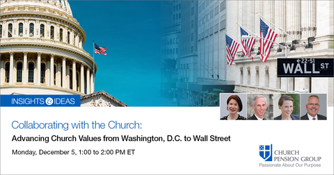 Join the conversation with leaders from The Episcopal Church, the Executive Council Committee on Corporate Social Responsibility, and the Church Pension Group as they discuss how their collaborative relationship has helped affect changes in government policies and among publicly traded companies. www.cpg.org/Insights&Ideas (Graphic: Business Wire)