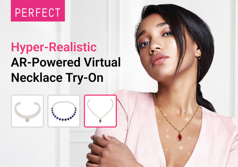 Perfect Corp. Introduces Unique High-Precision Real-Time Live AR & AI-Powered Virtual Try-On Technology for 3D Necklaces, Elevating Jewelry Shopping Experiences (Photo: Business Wire)