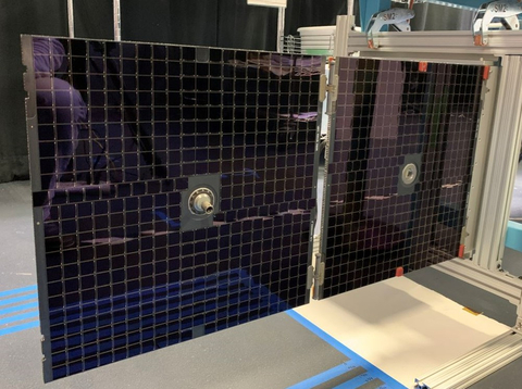Sierra Space’s deployable solar array produced with surface mount technology will support Maxar’s mission requirements. The technology boasts flight heritage in low Earth orbit. (Photo: Business Wire)