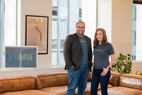 Photo of Pat White and Amy Kalnoki co-founders of Bitwave. (Photo: Business Wire)