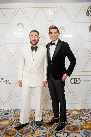 John Legend (L) and ZT Corporate Founder and CEO Taseer Badar (R) at the 2022 Chairman’s Gala in Houston, Texas. The event celebrated ZT Corporate’s 25th anniversary milestone with a special performance. (Photo: Business Wire)