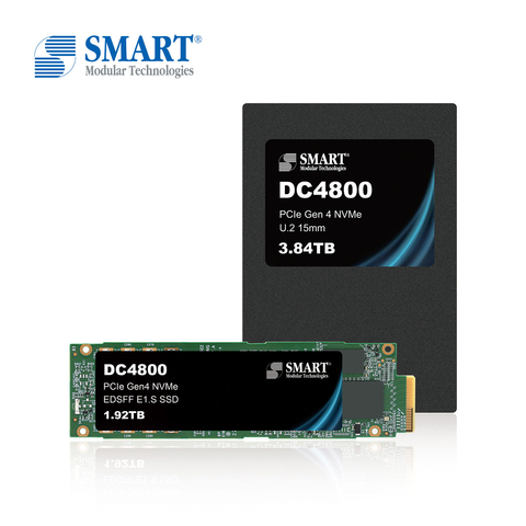 SMART Modular 世迈科技DC4800 PCIe Gen4 NVMe SSD可满足超大规模系统、超融合系统、企业和边缘资料中心对存储系统日益增长的需求。(照片：美国商业资讯)