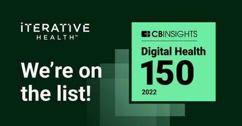 Iterative Health has been named one of CB Insights’ top 150 companies in Digital Health for 2022. (Photo: Business Wire)