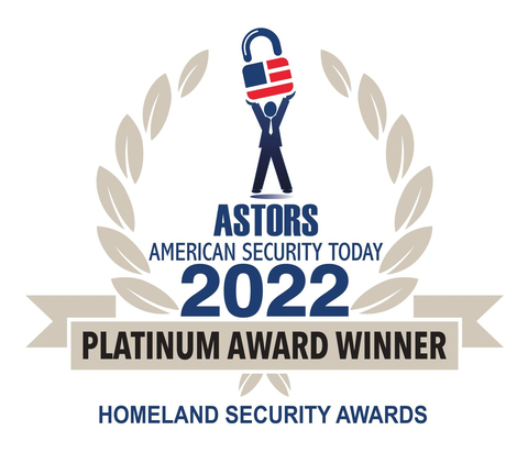 original Kingston’s first innovative OS-independent hardware-encrypted external SSD with intuitive color touch screen, IronKey Vault Privacy 80ES received three Platinum awards in the 2022 ‘ASTORS’ Homeland Security Awards Program. (Graphic: Business Wire)