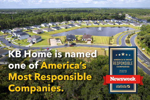 KB Home named one of America’s most responsible companies. (Graphic: Business Wire)