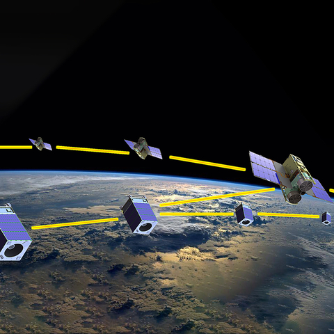 Concept for a hybrid constellation of Earth observation satellites combing synoptic coverage with high-resolution follow-up (Image Credit: Terran Orbital Corporation)