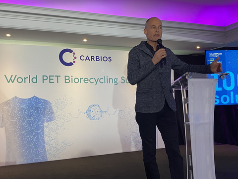 Bertrand Piccard, Initiateur et Président de la Fondation Solar Impulse, conférencier principal au premier Congrès mondial sur le biorecyclage  du PET organisé par Carbios