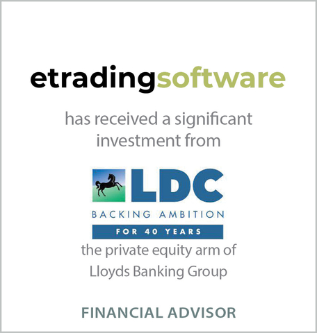 Etrading Software develops, operates, and maintains the system that provides official securities identification and reference data, as well as aggregation tools to financial services firms and regulators globally. It is the primary service and technology provider to the Derivatives Service Bureau (DSB), the global numbering agency for over-the-counter (OTC) derivatives. End users include the world’s leading financial institutions, asset managers, information services, and trading platforms. LDC’s investment will support Etrading Software in its efforts to continue growing its range of technology-enabled services internationally. (Graphic: Business Wire)
