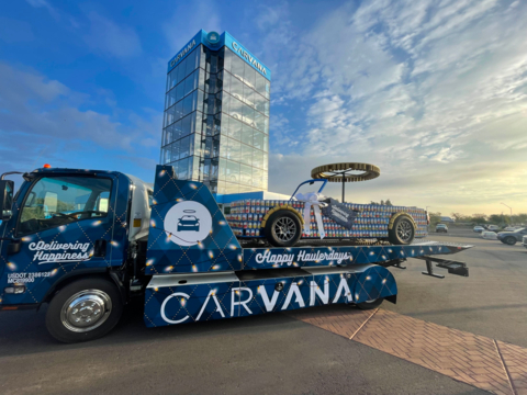 Carvana vending machine locations across the United States collect canned foods to benefit local food pantries this holiday season. (Photo: Business Wire)