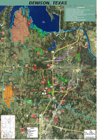 original An aerial view of Denison, TX. (Photo: Business Wire)