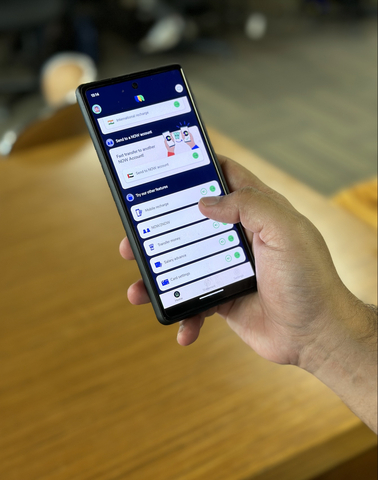 original NOW Money inclusive banking app (Photo: Business Wire)