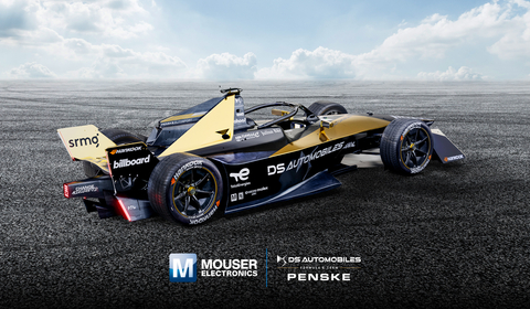 Mouser Electronics will proudly support the newly formed DS PENSKE team throughout the 2022–23 ABB FIA Formula E World Championship racing season. (Photo: Business Wire)
