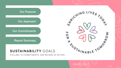 thumbnail Enriching Lives Today for a Sustainable Tomorrow extends Mary Kay's vision to 2030 and beyond. (Credit: Mary Kay Inc.)