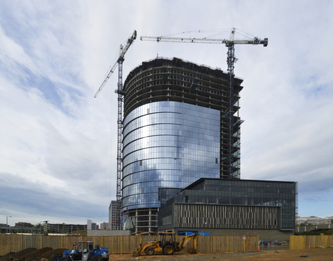 Celebrating 75 years in business, Miller & Long Co., Inc. to date has poured more than 20 million cubic yards of concrete and completed more than $8 billion in concrete construction projects. Many of these projects, such as the iconic 22-story Capital One worldwide headquarters tower in McLean, Va. (pictured above), form the modern skylines of the greater Washington, D.C. area. (Photo: Business Wire)