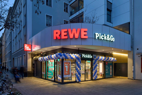 REWE Pick&Go store, Munich. (Photo: Business Wire)