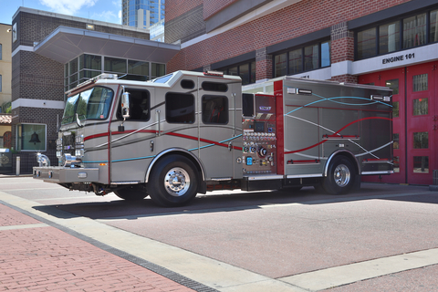 Spartan Emergency Response, a subsidiary of REV Group, Inc., and leading manufacturer of fire apparatus, announces Charlotte Fire Department has ordered an all-electric Vector™ fire truck, expected to be the first of its kind operating in North Carolina and the Southeast. This all-electric fire truck will be housed in the city’s first all-electric fire house set to open in 2024. (Photo: Business Wire)