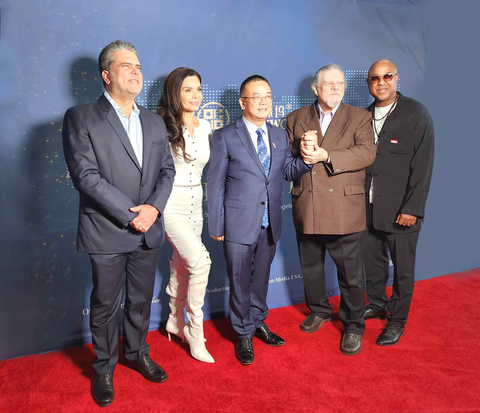 Haige Wang served as the Jury President at the 1st Aollywood Five Continents Film Festival Committee (Photo: Business Wire)
