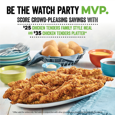 O'Charley's has you covered this college football bowl season with crowd-pleasing savings for your watch party! (Photo: Business Wire)