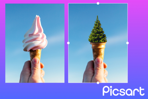 Picsart's AI Replace tool allows users to replace part of an image with a brand new AI generated object (Graphic: Business Wire)