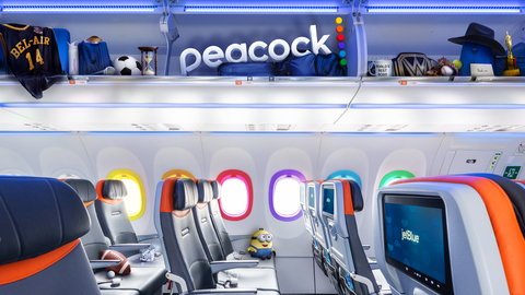JetBlue and Peacock soar to new heights with first-of-its-kind partnership. (Photo: Business Wire)