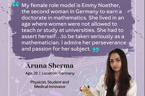 thumbnail 2022 Young Women in STEAM Grant recipient Aruna Sherma of Germany (Photo: Mary Kay Inc.)