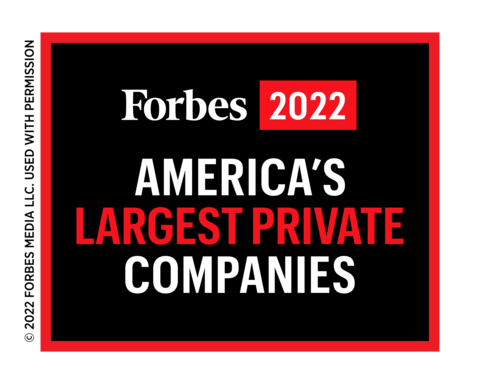Kingston Technology has landed in the #23 spot on Forbes’ list of America’s Largest Private Companies for 2022. Leading as the only “Technology Hardware & Equipment” company in the top 25. (Graphic: Business Wire)