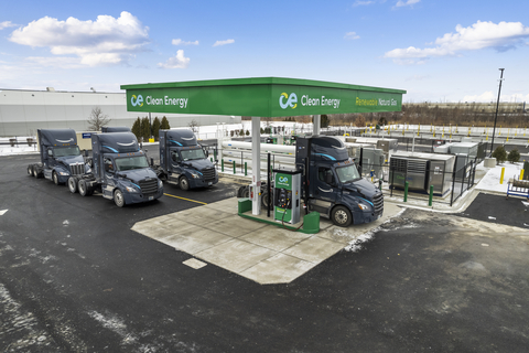 Clean Energy opens new renewable natural gas station for Amazon in Romeoville, IL station that will provide low-carbon fuel. (Photo: Business Wire)