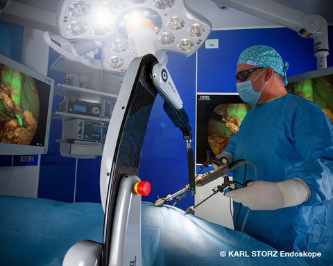 TIPCAM®1 Rubina® gives surgeons access to the most sophisticated visualization technologies of 4K imaging in 2D, 3D, and NIR/ICG, all in one video endoscope. The ARTip® SOLO robotic camera guidance system allows the operating surgeon to maintain stability and precise control of the field of view. Together, they allow hospitals to bridge the gap between robotics and laparoscopy through advanced technologies that deliver value without the large capital expense. (Photo: Business Wire)