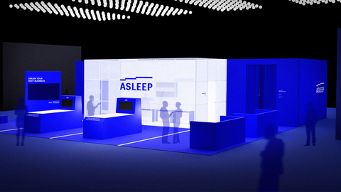 ASLEEP will open the largest sleep tech booth at CES 2023 to showcase its Human-Centric Sleep AI & IoT Ecosystem. (Graphic: Business Wire)