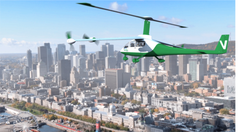 Vertiko Mobility network is building an air taxi network in Quebec using the Jaunt Journey eVTOL. The goal is to have five vertiports constructed by 2026 and begin service in 2027.  (Photo: Business Wire)
