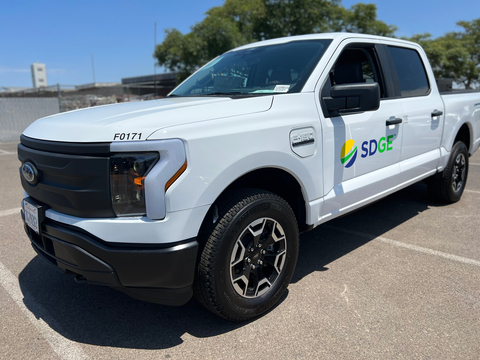 SDG&E Ford F-150 Lightning Truck (Photo: Business Wire)