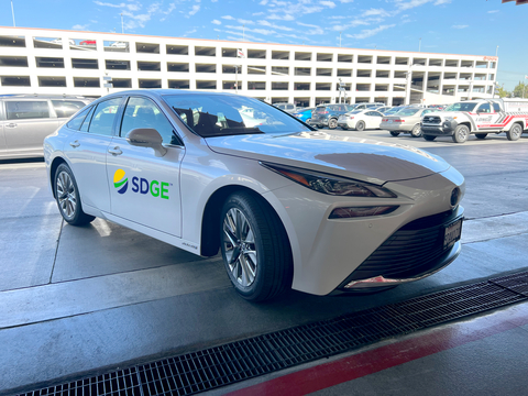 SDG&E Toyota Mirai Fuel Cell Vehicle (Photo: Business Wire)