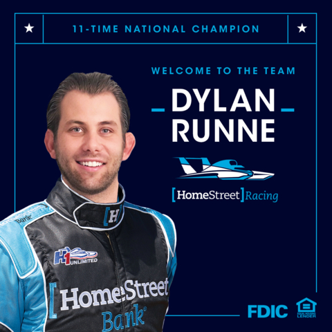 Dylan Runne to drive U-1 Miss HomeStreet hydroplane (Graphic: Business Wire)