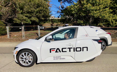 Faction Driverless Route Mapping with the ElectraMeccanica SOLO (Photo: Business Wire)