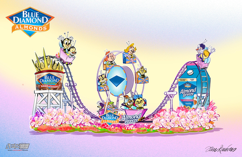original Blue Diamond Growers Celebrates Almonds and Bees in Fifth Annual Rose Parade® Float (Graphic: Business Wire)