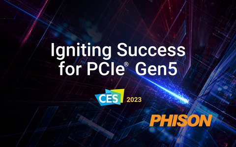 Phison demonstrates latest PCIe Gen5 innovations during CES 2023. (Image: Phison)