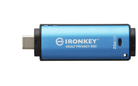 Kingston IronKey launches its first USB Type-C® Vault Privacy 50C drive. Now, users can protect their data against BadUSB and Brute Force attack on any system. Check it out and more during CES 2023. www.kingston.com/IronKey (Photo: Business Wire)