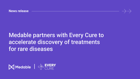 Medable partners with Every Cure to accelerate discovery of treatments for rare diseases. (Graphic: Business Wire)
