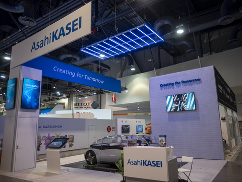 thumbnail Asahi Kasei is exhibiting in LVCC North, Smart Cities. Experience the latest tech for Autonomous vehicles, AR/VR, temperature controlled smart shipping and home delivery systems of the future. (Photo: Business Wire)