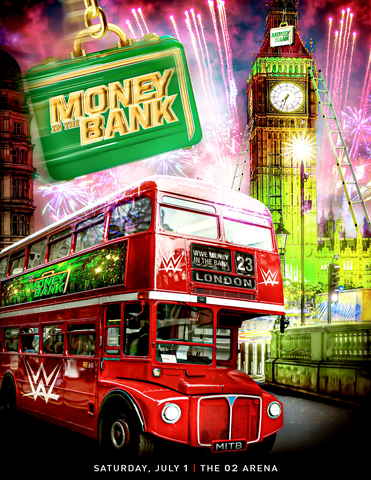 MONEY IN THE BANK® HEADED TO THE O2 IN LONDON ON SATURDAY JULY 1 (Graphic: Business Wire)