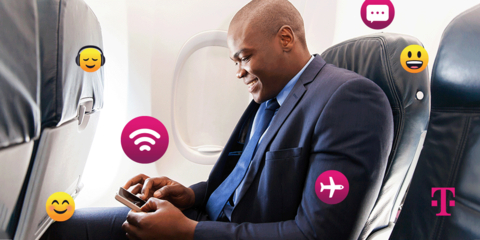 T-Mobile and Delta Air Lines Join Forces to Deliver Free In-flight Wi-Fi (Photo: Business Wire)