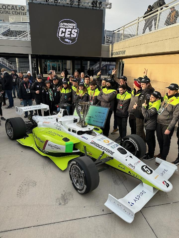 The Indy Autonomous Challenge team PoliMOVE from Politecnico di Milano (Italy), and the University of Alabama (Alabama) won the second annual Autonomous Challenge @ CES reaching max speeds of 180 mph, a new autonomous speed world record for a racetrack. (Photo: Business Wire)