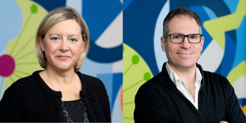 Elaine Divelbliss and Andrew Webb join Vida Health's executive leadership team as Chief People Officer & General Counsel and Chief Financial Officer respectively. (Photo: Business Wire)