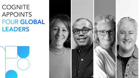 original L-R Liat Berger, CHRO; Moe Tanabian, CPO; Emmanuelle Camus, President EMEA; Paul Lightfoot, SVP UX (Photo: Business Wire)