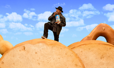 thumbnail Sir Mix-A-Lot recreates his iconic music video with Chex Mix bagel chip. (Photo: Business Wire)